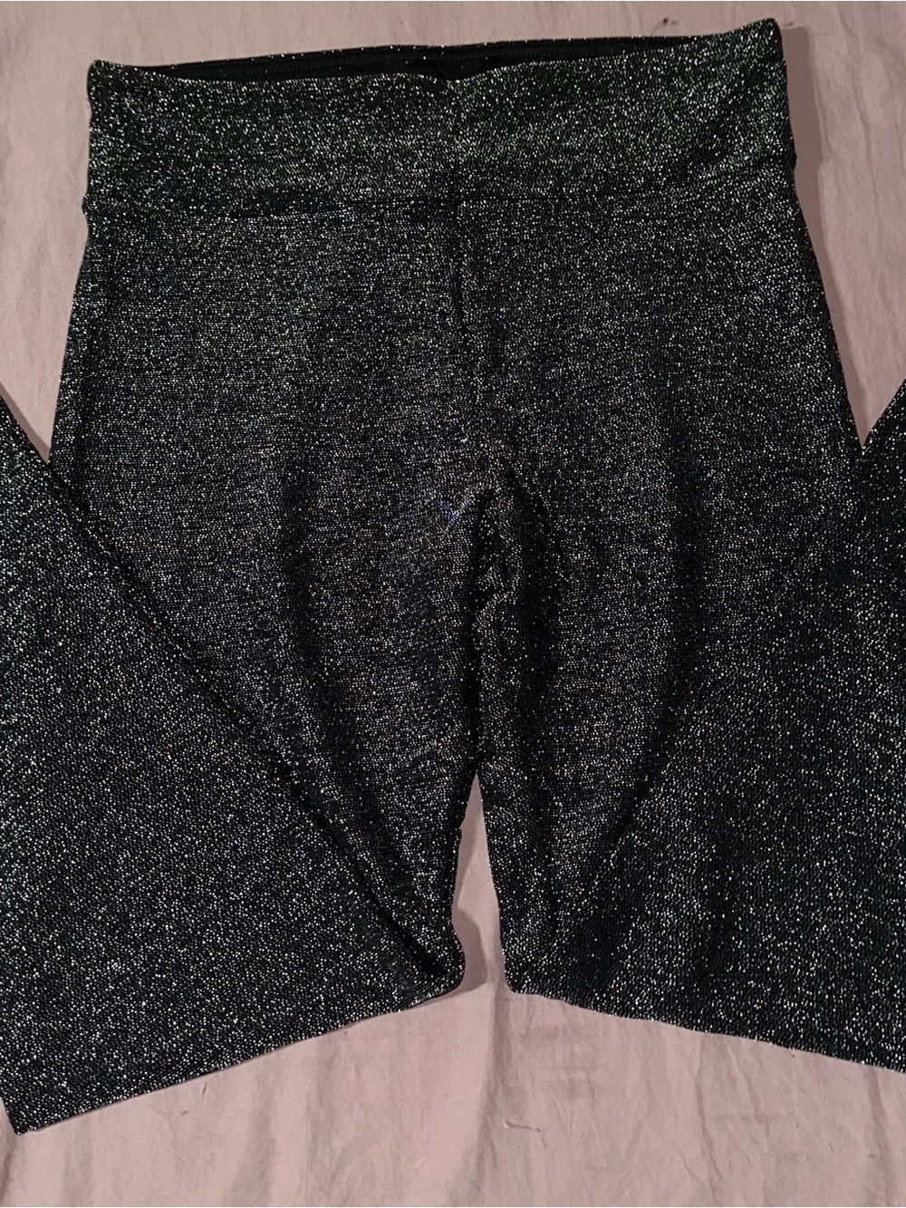No Boundaries Black Shimmer Metallic Leggings